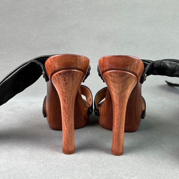 Dolce and gabbana leather tie strap high heel sandals. Size 38.5. Brand new - Picture 6 of 9